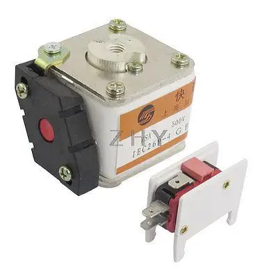 

RSA-P101N 500V 250A Protective Short-circuit Super Rapid Fuse w Micro Switch