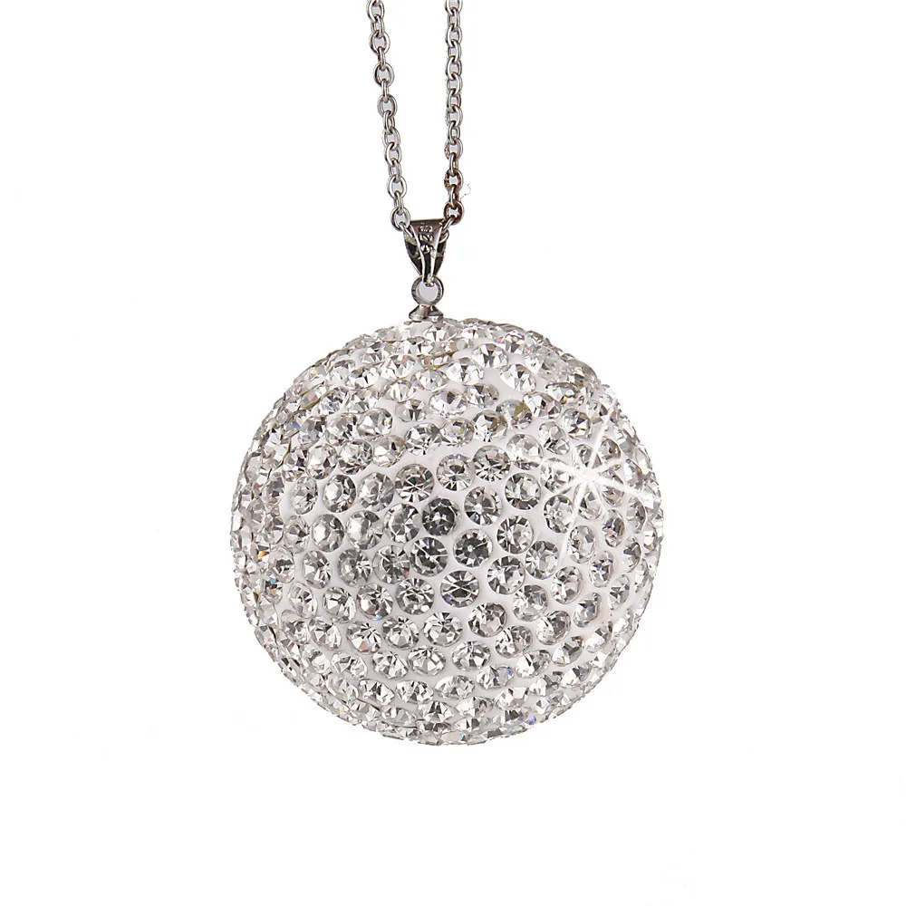 Pendentif De Rétroviseur De Voiture En Strass, 3.5cm Boule