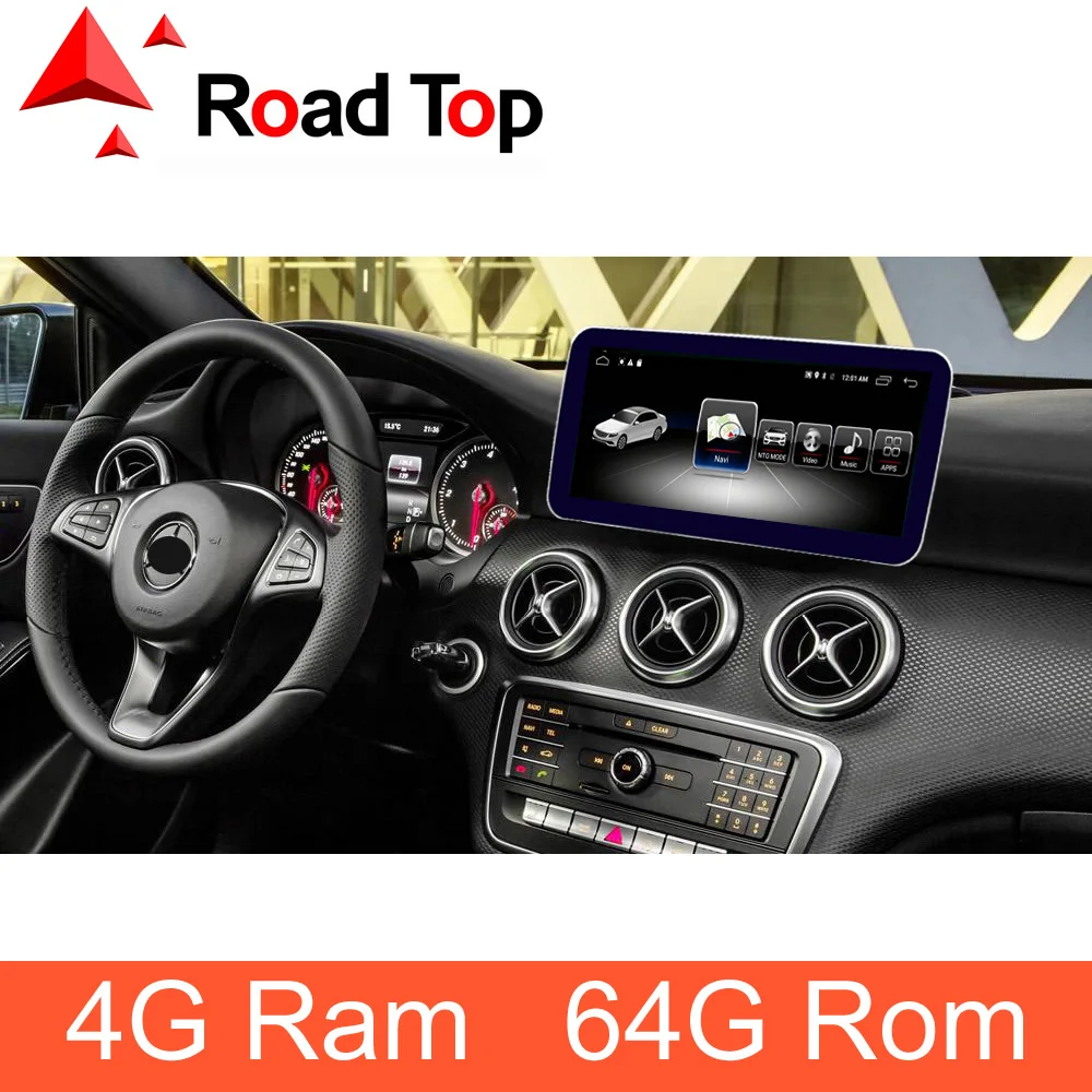 

4G Ram Android 10.25" Display with GPS Navigation Bluetooth Radio Function for Mercedes Benz CLA GLA X117 X156 Head Unit Screen