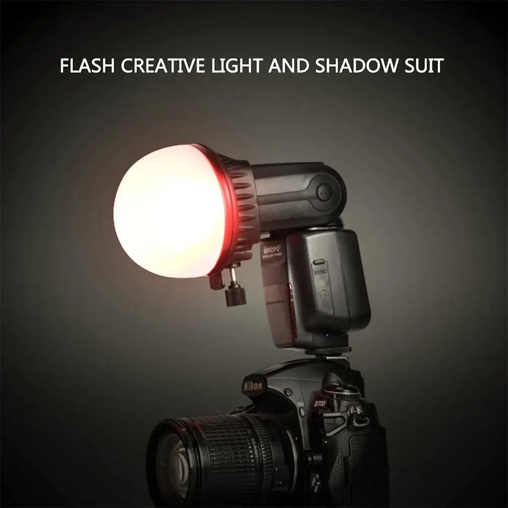 TRIOPO TR-07 MagDome Color Filter Reflector Honeycomb Diffuser Ball Photo Accessories Kits For GODOX YONGNUO Flash Replace