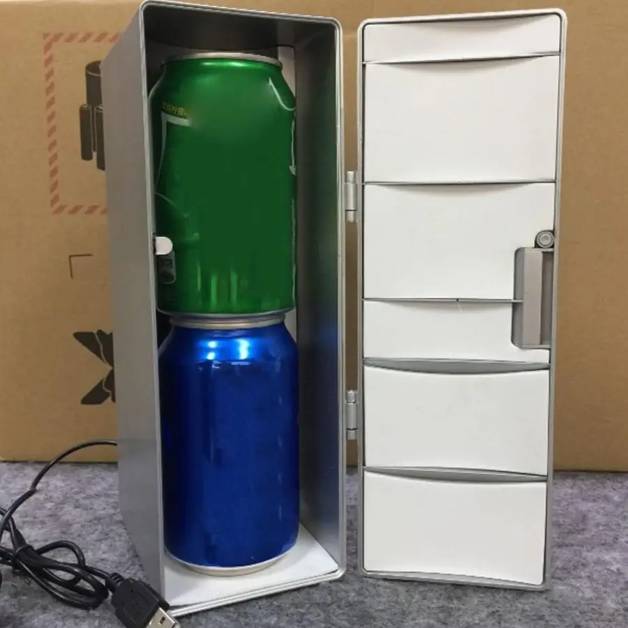 Портативный USB мини-холодильник, морозильник и теплее для домашнего офиса автомобиля лодки холодильник USB