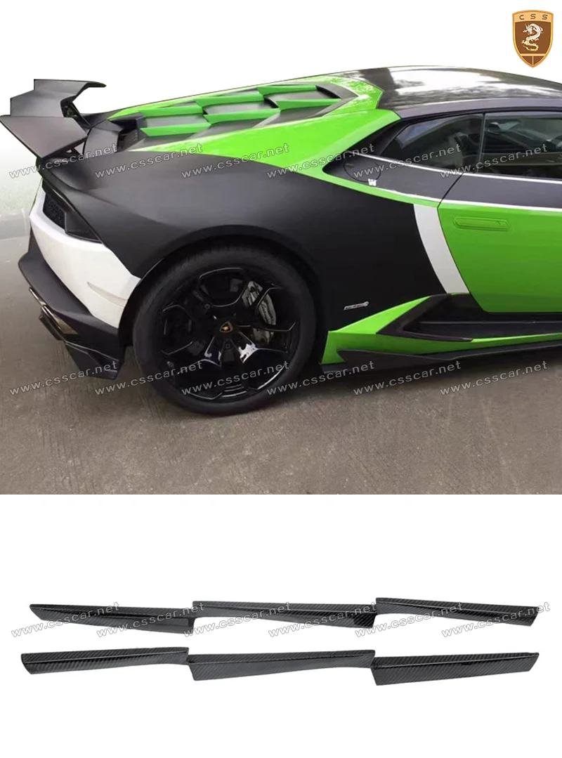 Подходит для Lamborghini LP610 Huracan модификация DMC Стиль углеродного волокна тела комплект спойлер передний задний спойлер багажника КРЫЛО аксессуары