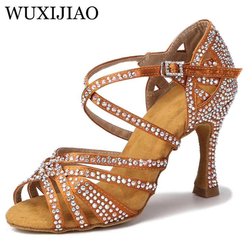 Latin dance shoes ladies Cuban high heels 9 cm salsa dance shoes
