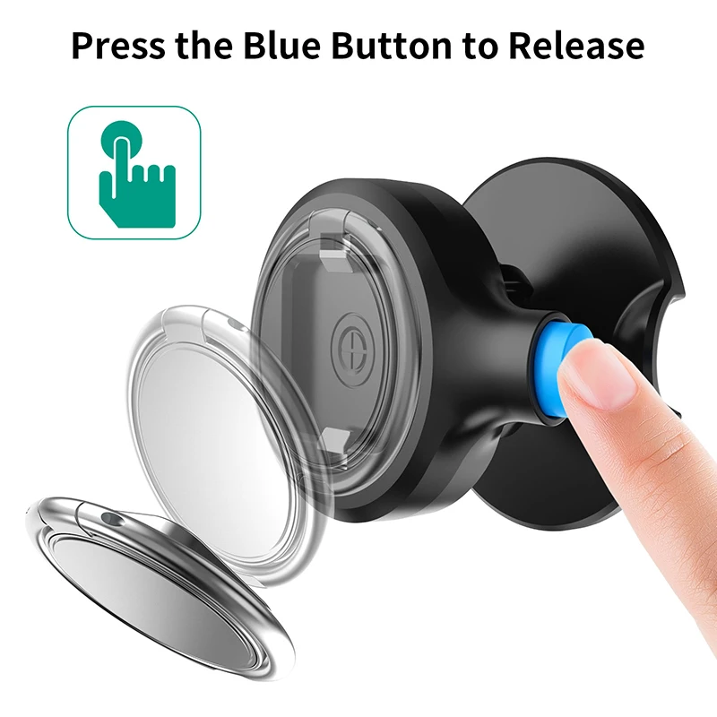 LINGYOU 범용 금속 마운트 어댑터, 다목적 휴대폰 홀더, 에어 벤트, 자동차, 자전거, 벨트 클립, 벽, 암밴드, 손목 밴드 마운트