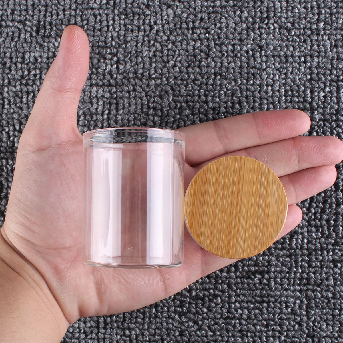 6 pieces 60ml Size 47x60mm Test Tubes with Bamboo Lids Glass Container Potion Bottle for DIY Crafts Wedding Favors 3