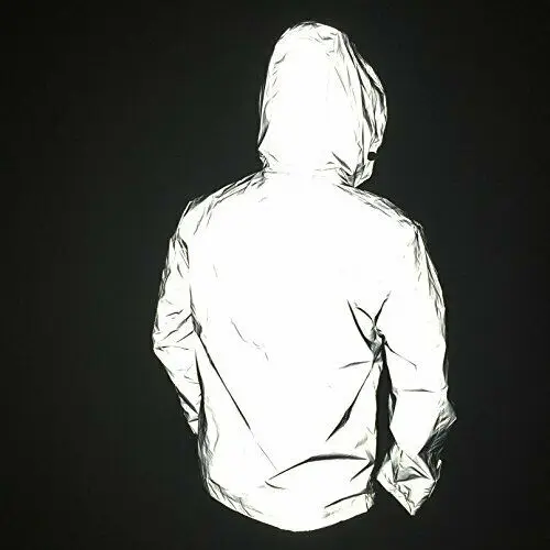 

Thefound New Men's Waterproof 3m Super Reflective Jacket Motorcycle Night Safe Jacket