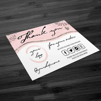 

Personalize LOGO Printable Insert Card Template, Thank You For Your Order Cards, Thank You Card, Modern Packaging Insert Card