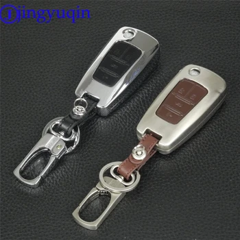 

4 Buttons Zinc Alloy+Leather Cover Case for Chevrolet Cruze Malibu for OPEL Insignia Astra J Zafira C Mokka for Buick GL8