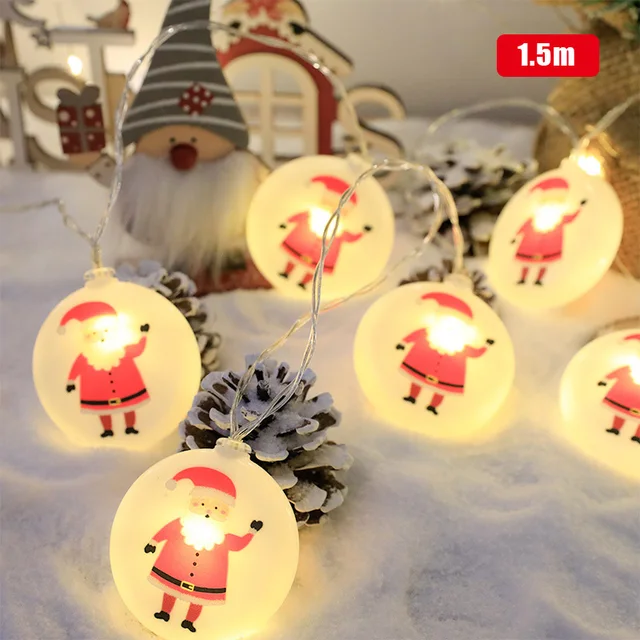 Christmas Lights 33455 2022 2022 New Christmas 1.5/2M 10Led Snowman/Santa/Stick Christmas Lamp Battery  Powered Led Lights Hanging Ornaments Xmas Home Decor|Tree Toppers| -  Aliexpress