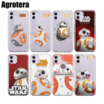 

Agrotera 100 Pieces Phone Cases Star Wars BB-8 Clear TPU Case Cover for iPhone 6 6s 7 8 Plus X XS XR 11 Pro Max