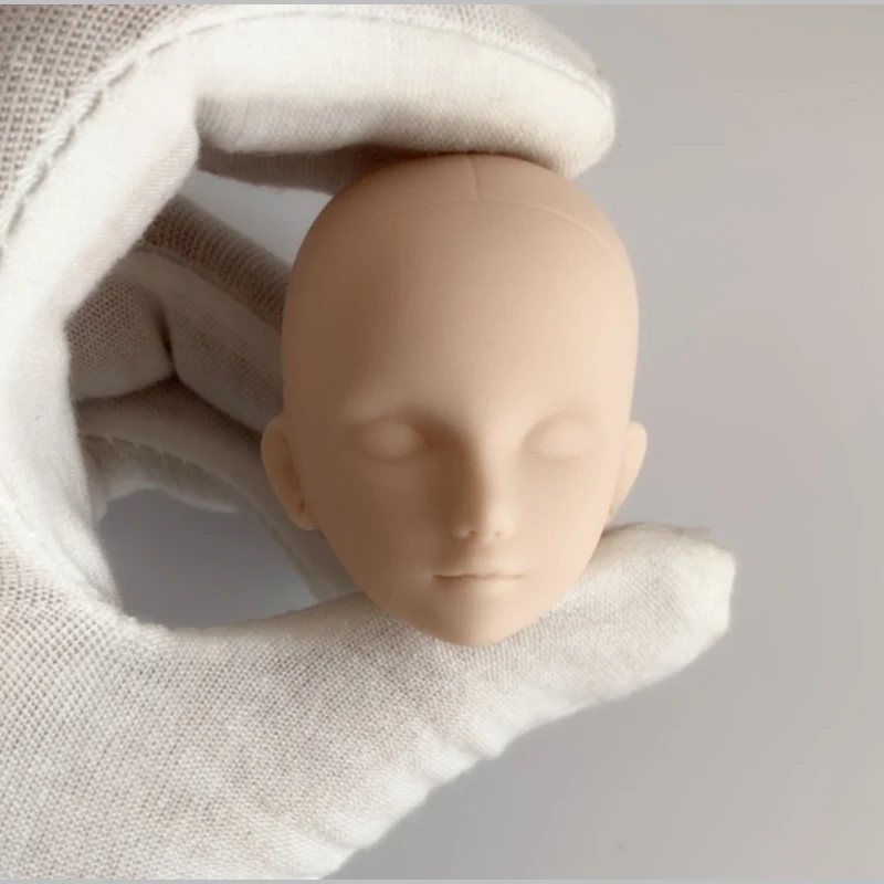 1/6 Ball Joint Doll Acceesories Head for 30cm BJD Doll White Skin No Eyes Baby Doll DIY Toys for Girls Make Up Toys 4