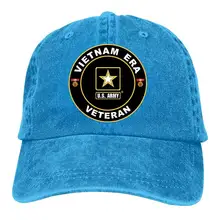 U.S. Army Vie-tnam Era, унисекс, регулируемые бейсболки, джинсовые шапки, ковбойские, спортивные, для улицы