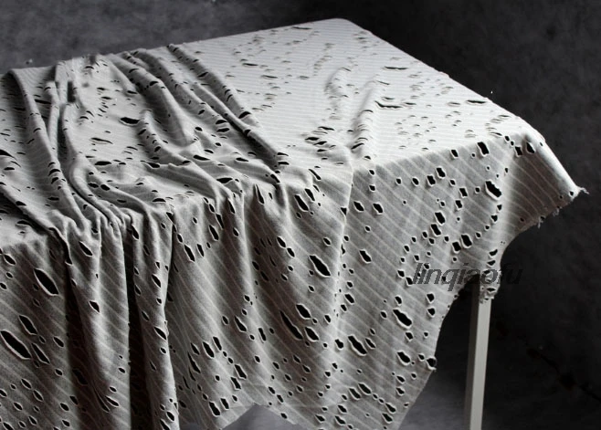 Ретро Старое отверстие, неровный, тухлый цветок, открытая улыбка, креативная ткань