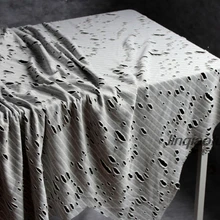 Ретро Старое отверстие, неровный, тухлый цветок, открытая улыбка, креативная ткань