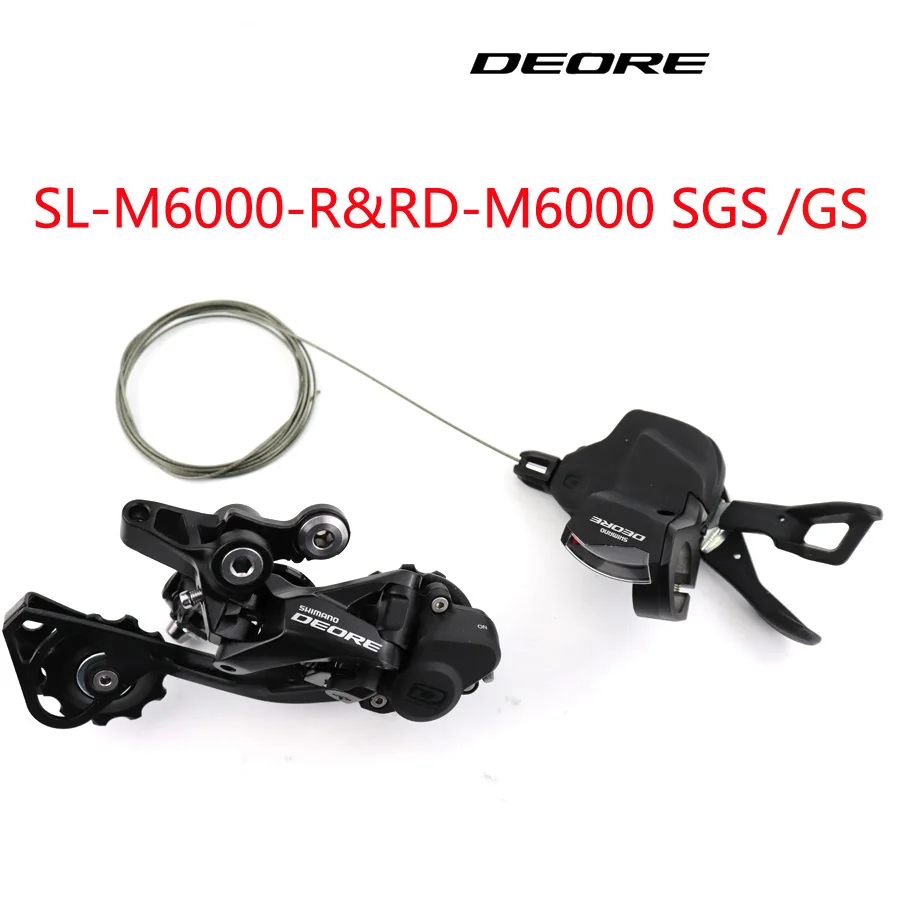 SHIMANO DEORE M6000 указано SL M6000 рычаг переключения передач+ RD M6000 задний переключатель передач MTB DEORE 10-скорость SL+ RD M6000 велосипеда Запчасти