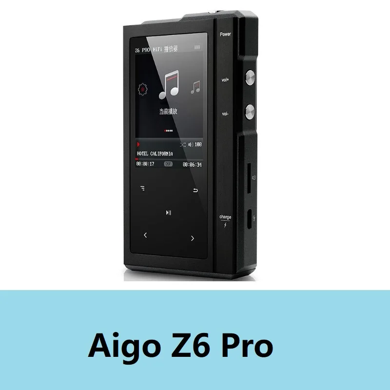 Moonlight AIGO Z6 PRO Hifi MP3-плеер Hi-res без потерь Музыкальный плеер DSD DAC Hifi плеер сенсорный экран портативный Flac плеер - Цвет: Z6 Pro