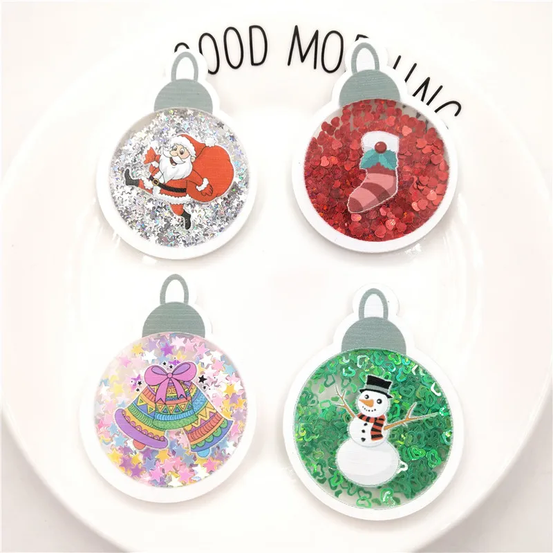 Multi sytle Christmas Tree Santa Quicksand Cover For Phone DIY Sequin Patch