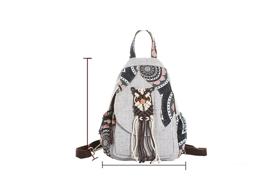 New national string appliques women shopping backpacks!Nice Striped embossing lady multi-use backrack All-match canvas backruck