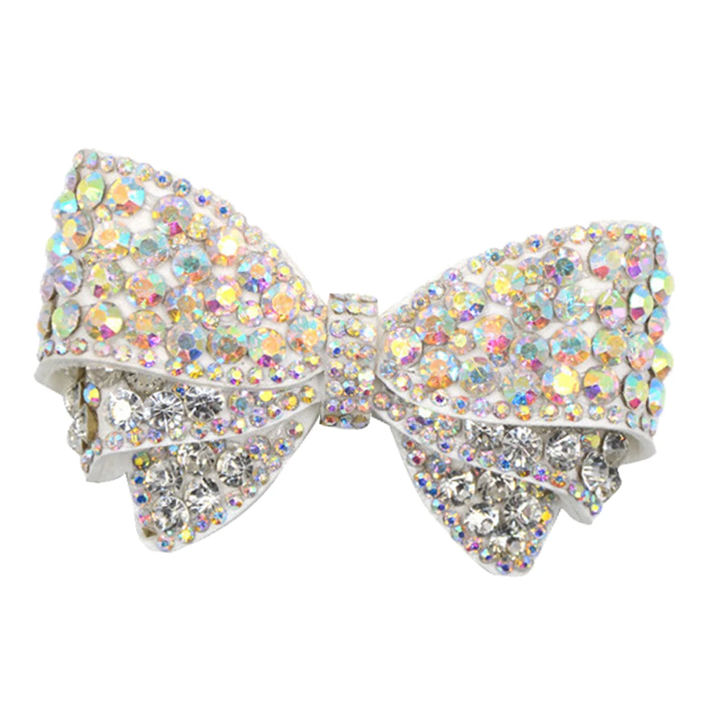Crystal Rhinestone Shoe Charms Buckle Bow Bridal Detachable Shoe Clip Decor Super shiny crystal rhinestone shoe charms bowknot