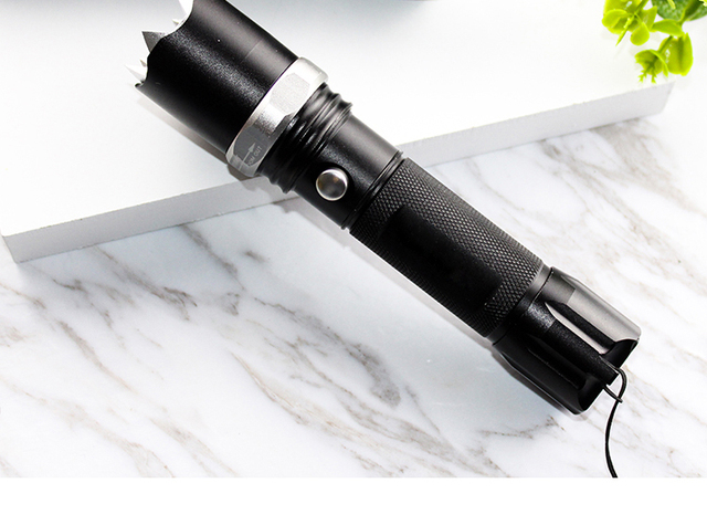 Flashlight For Outdoor Defense, Anti-wolf Flashlight For Outdoor Tactical Equipment Rechargeable Legal Self-defense