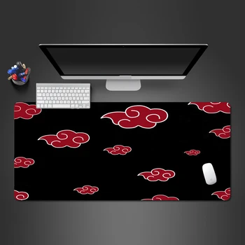 

Super Popular Naruto Fire Cloud Mouse Pad High Quality Natural Rubber Large Wear Resistant Lock Side Mouse Pad HD Print PC Mats