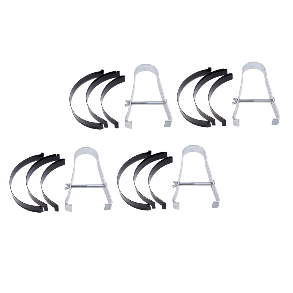 4 Set Universal Piston Ring Compressor Tool Set Clamp Piler Installer Kit Range 50-85mm 2-3.34 inch (Silver)
