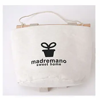 

Linen Cotton Fabric Wall Door Closet Hanging Storage Bag 1 Pockets Over The Door Organizer for Room Bathroom