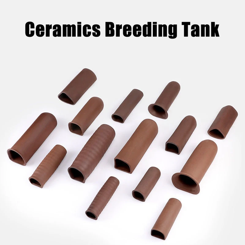Fish Tank Cave Aquarium Shelter Ceramic Shrimp Spawn Live Hide Ornament Breeding Tank Aquarium Decoration Accessories