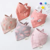 New 5 Pieces/Lot Baby Bib Newborn Feeding Burp Cloth Cotton Kids Triangle Scarf Teething Saliva Towel Soft Bandana Bibs 1