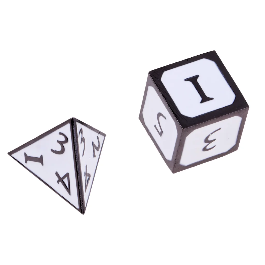 D \ u0026 D игральные кости Набор из 7 страниц D4 D6 D8 D10 D12 D20