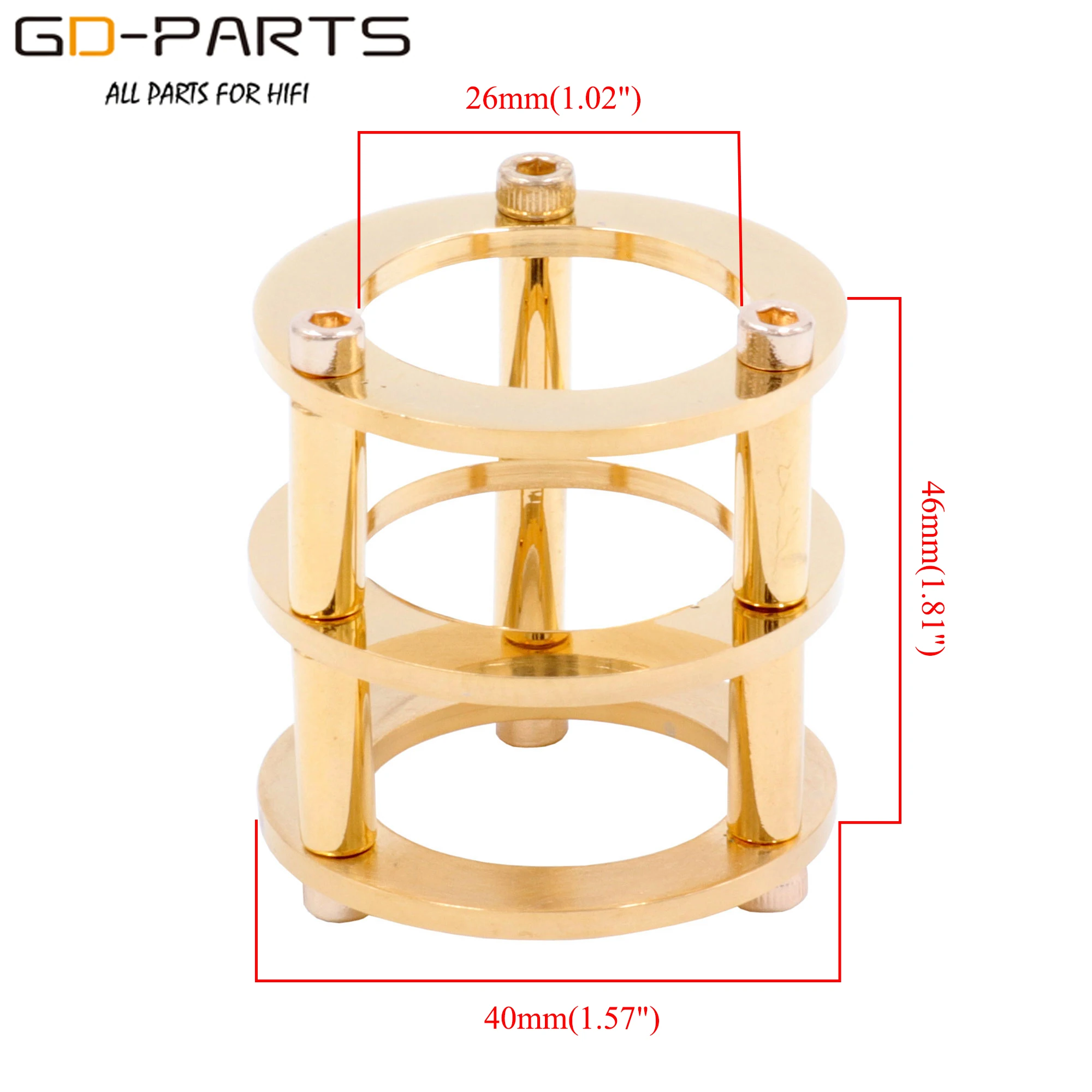 Chrome/Gold Plated Brass Vacuum Tube Guard Protector for EL34 300B 12AX7 6V6 6L6 Hifi Vintage AUDIO Amplifier DIY