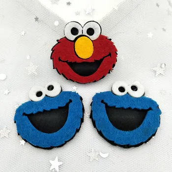 

10pcs Cartoon cute Sesame Street doll head patch DIY handmade accessories patch