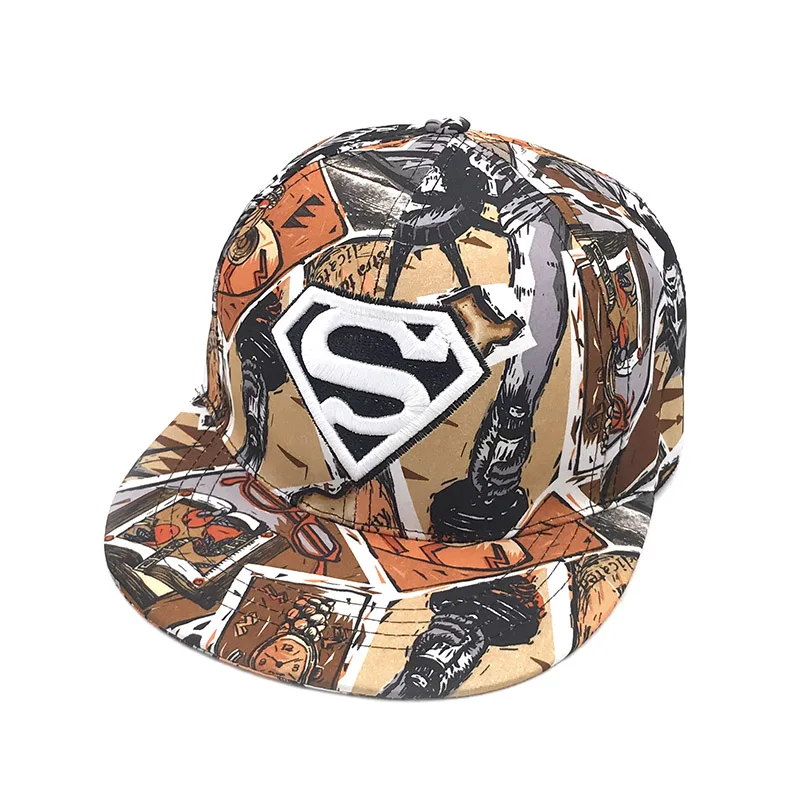 

New Fashion Superman Snap back Snapback Caps Hat Super Man Adjustable Gorras Hip Hop Casual Baseball Cap Hats for Men Women