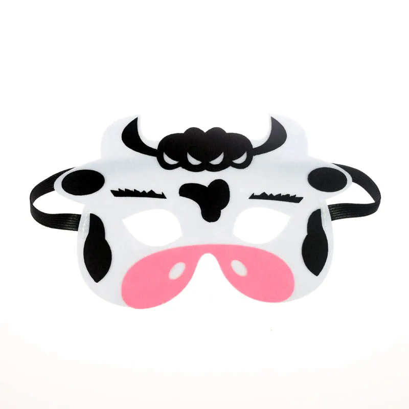 

Cow Kids Masks Lion Panda Halloween Birthday Super Hero Batman Party Dress up Costume DIY Masquerade Eye Cosplay Mask For Child