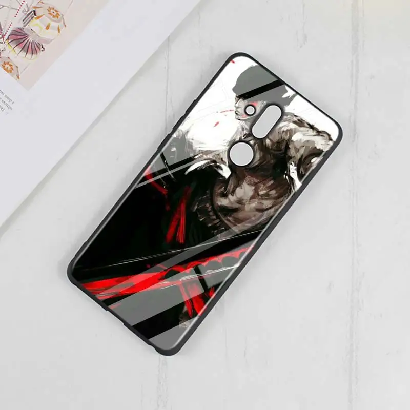 One piece Аниме Мода для huawei mate 30 20 20X(5G) 10 Lite Y9 Y7 Y6 Y5 Pro Prime Lite глянцевый черный чехол для телефона