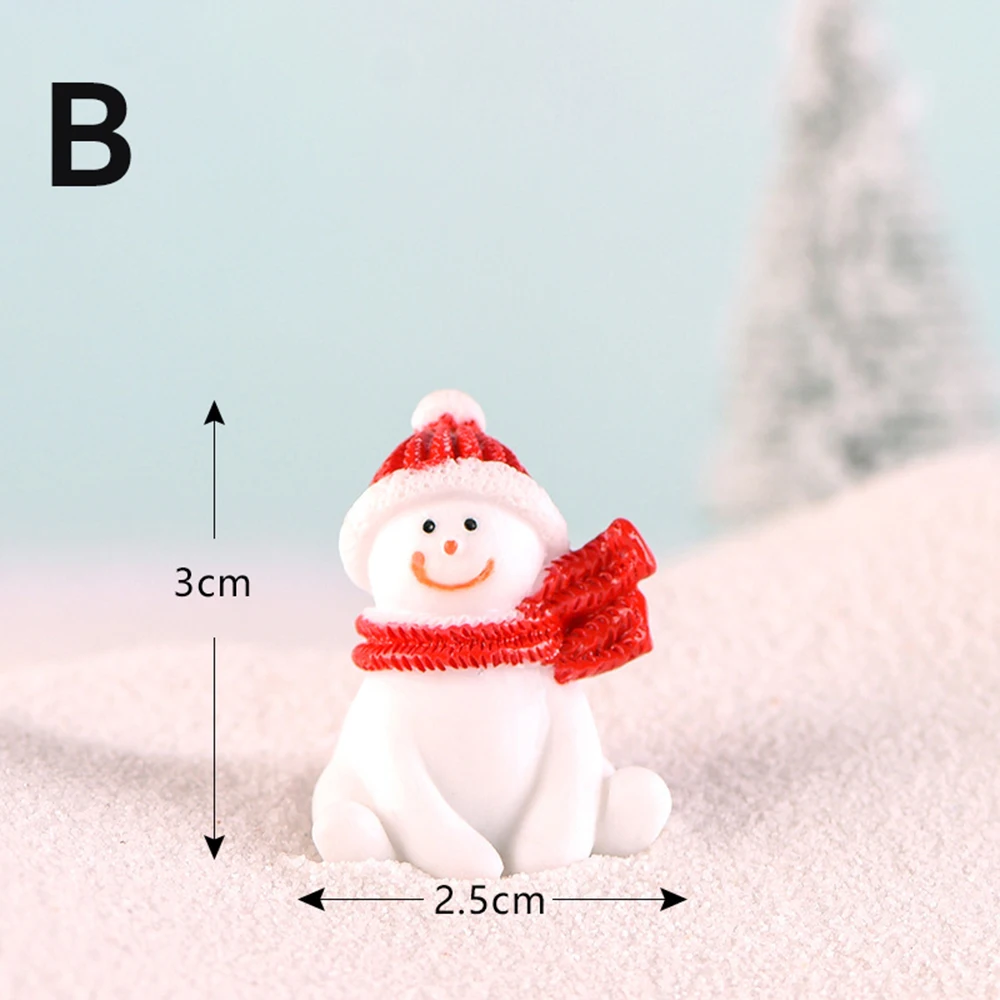 3*4cm Mini Santa Claus Figurines Miniature Christmas Decorations Home  Garden Tabletop Santa Claus Figure