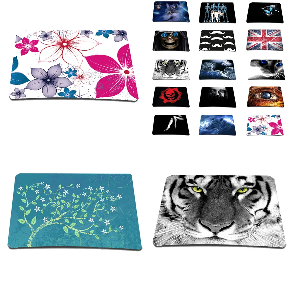 Print Mens Women Anti-Slip Laptop Computer PC Mice Gaming Mouse Pad Mat Mousepad For Optical Laser Mouse 22cm*18cm Soft Slim Mat