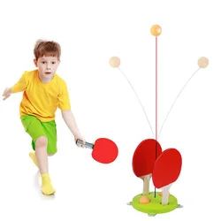 Entraîneur de Tennis de Table avec tige élastique, Jeux pour adultes et enfants, jouets de Sport pour garçons et filles de 5, 6 et 7 Ans 