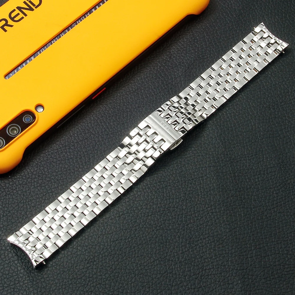 Браслет из нержавеющей стали для Tissot 1853 T063 T063617 T063637 T063639A однотонный ремешок