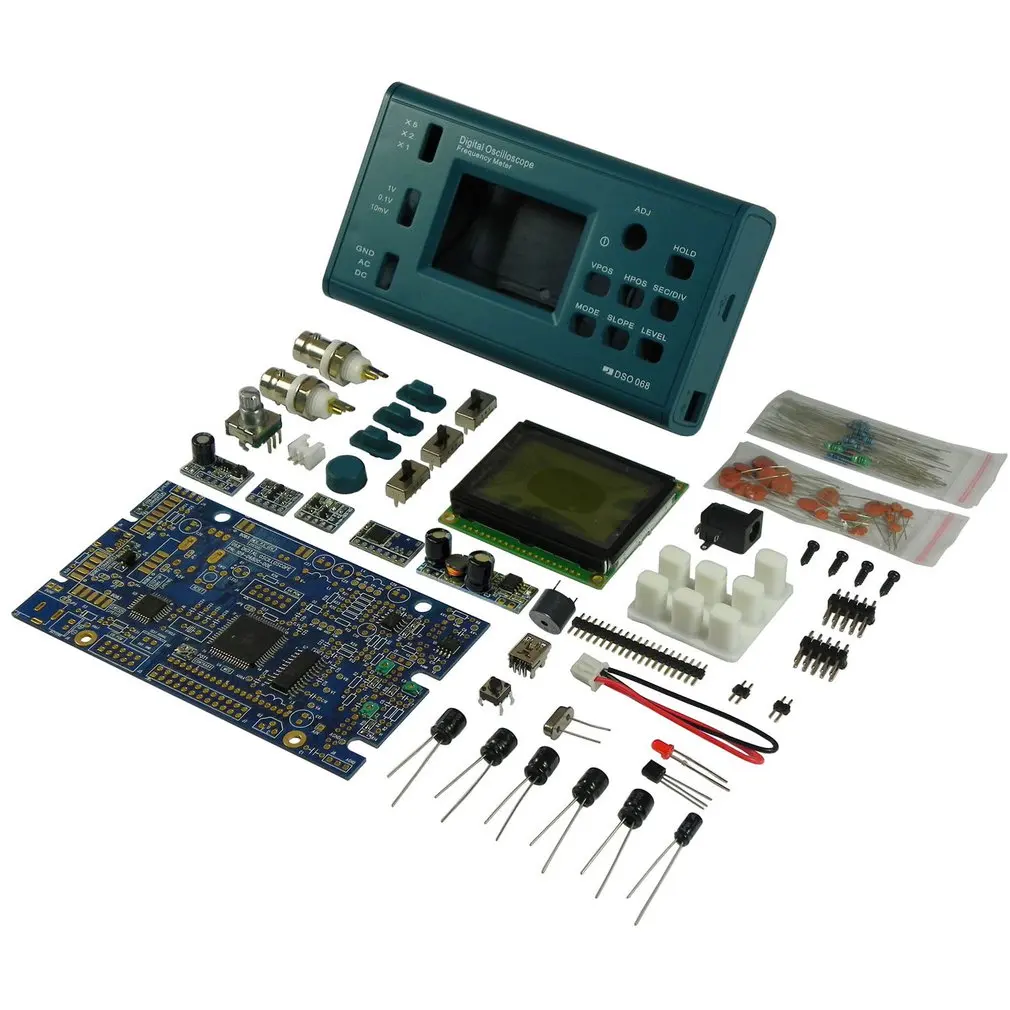 DSO068 20 МГц Мини цифровой осциллограф DIY F версия наборы цифровой экран электронная Учебная практика производственный костюм