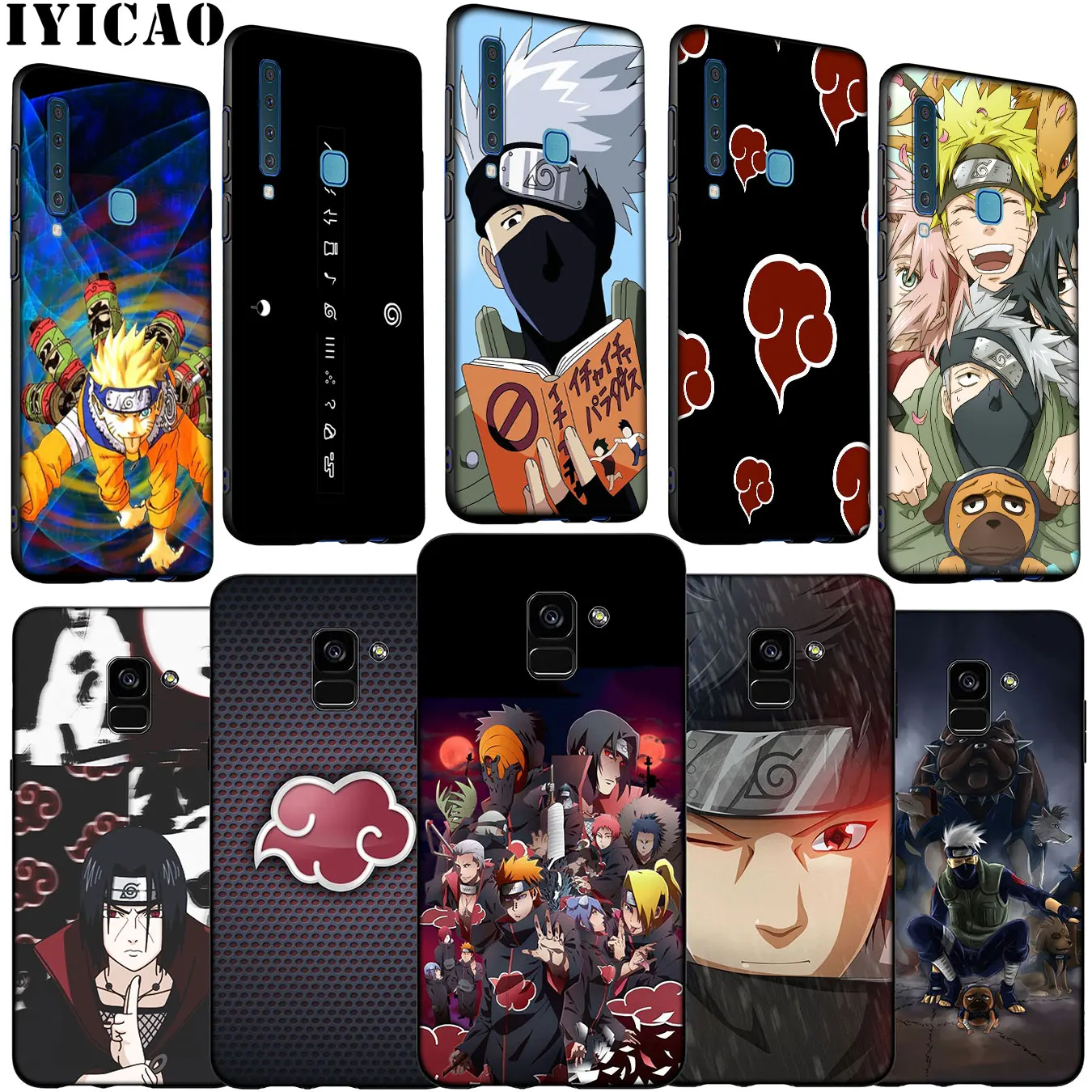 Крутой мягкий силиконовый чехол для телефона NARUTO Hatake Kakashi Samsung Galaxy A6 A7 A8 A9 2018 A3 A5 2016