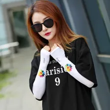 Популярный бренд, ледяной рукав, защита от солнца, манжета, женские перчатки, нарукавники, мужские, для вождения, вискоза, УФ-защита, летние, охлаждающие, тонкие