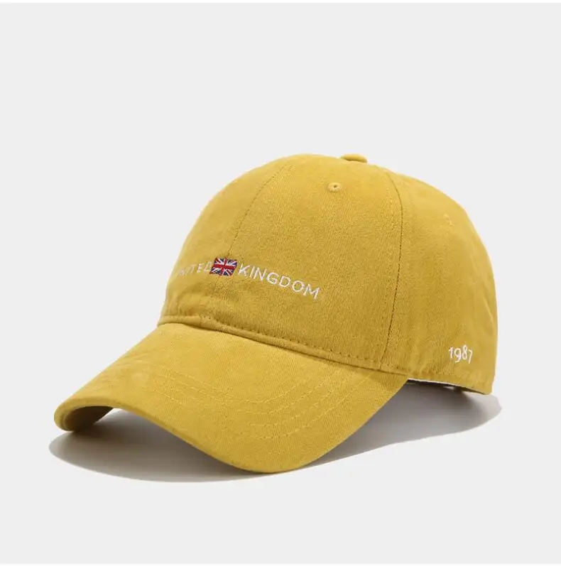 Embroidery United kingdom baseball cap Cotton all match dad hat