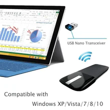 2,4G Беспроводная складная мышка с usb-приемником для ноутбука VDX99