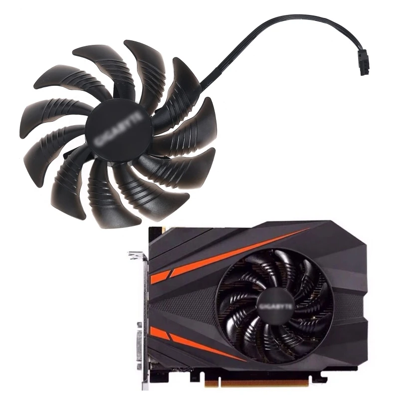 

4Pin Graphics Card Cooling Fan PLD09210S12HH GTX1060/1080/1070 GPU Cooler Replacement Fan for Gigabyte GTX1080 Mini
