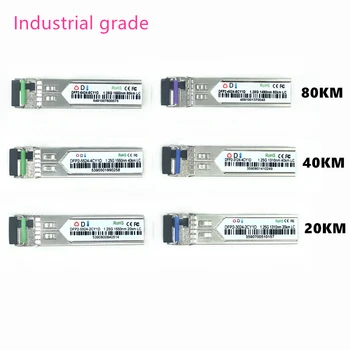 

LC SFP Fiber optic module Industrial grade -40~+80 Celsius 1.25G20/40/80KM 1310/1490/1550nm Single-SFP compatible optical module