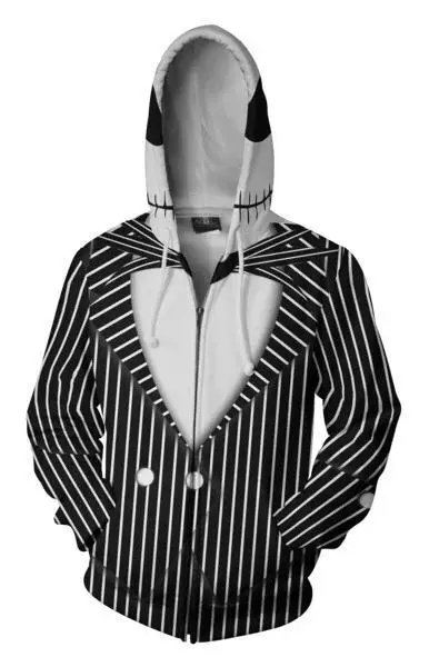 ZOOTOP BEAR 2020 Hooded Men Jack Skellington 3D Printed Hoodies Casual Workout Casual zipper hoodie hip hop hooded tops Dropship ZOOTOP BEAR 2020 Hooded Men Jack Skellington 3D Printed Hoodies Casual Workout Casual zipper hoodie hip hop hooded tops Dropship
