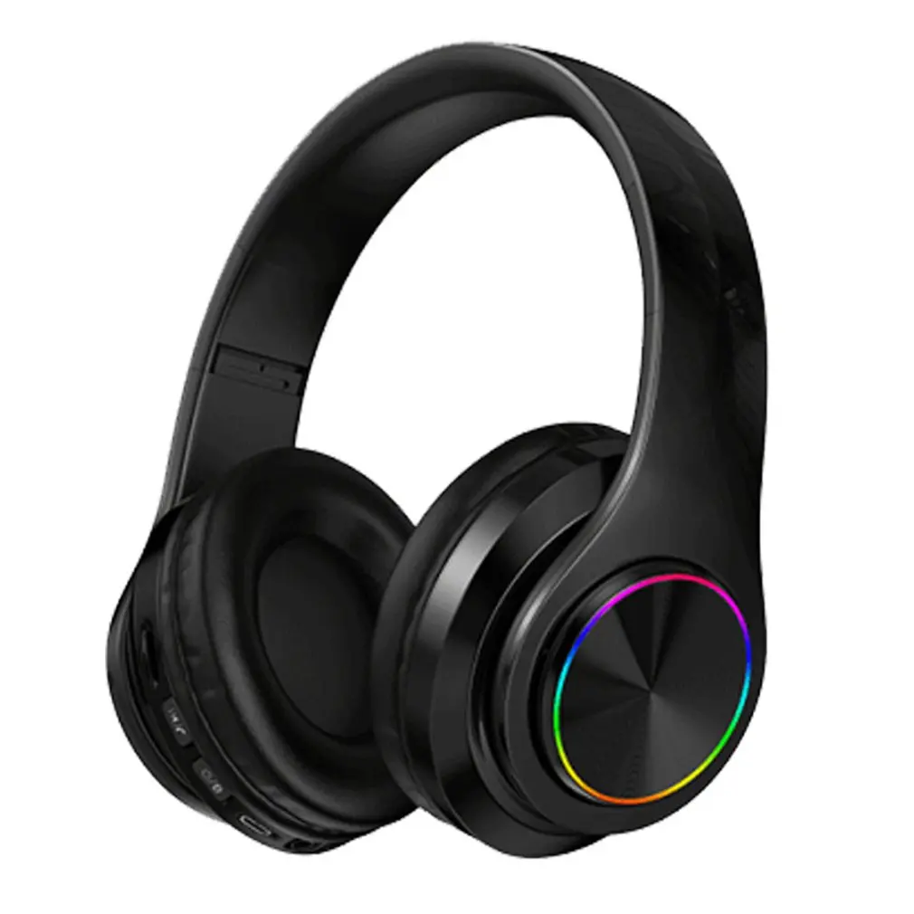 Компьютерная игровая гарнитура с микрофоном RGB светильник кой беспроводные Bluetooth
