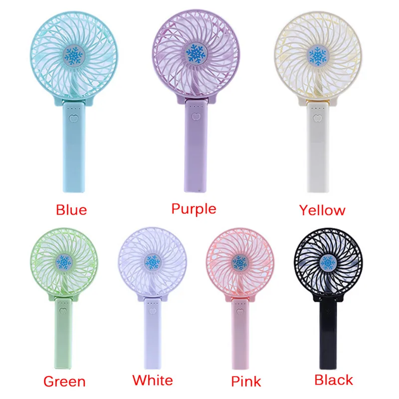 Portable Handheld Mini Fan Hand Held Cooling Rechargeable Fan Air Cooler Mini Operated Hand Held USB 18650 Battery (No Battery)