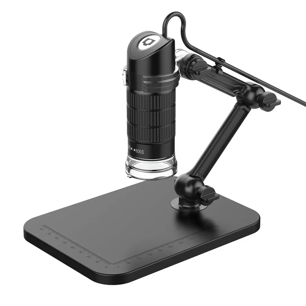 500X 800X 1000X USB HD электронный микроскоп цифровой микроскоп с 8 Светодиодный светильник Лупа оптическая видеокамера